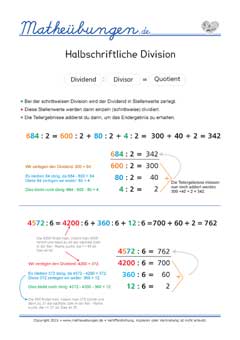 Halbschriftliche Division