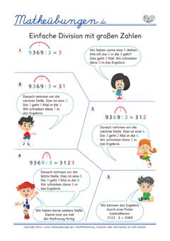 Einfache Division mit großen Zahlen